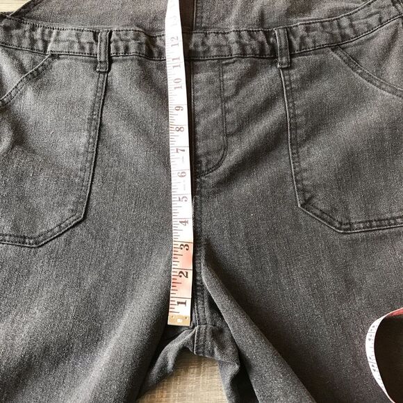 No Boundaries Womens Denim Stretch Charcoal Black Overalls Size XXXL / 3XG (21) - Picture 9 of 13